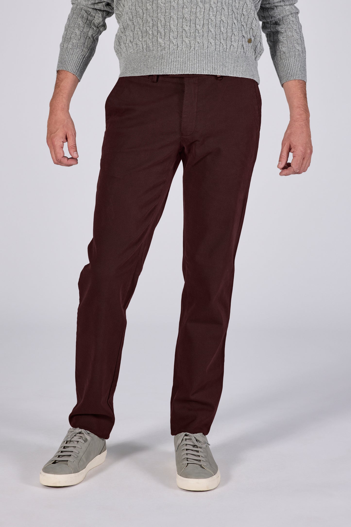 Burgundy cotton regular fit trousers Zilton - Magnus-P 27/683