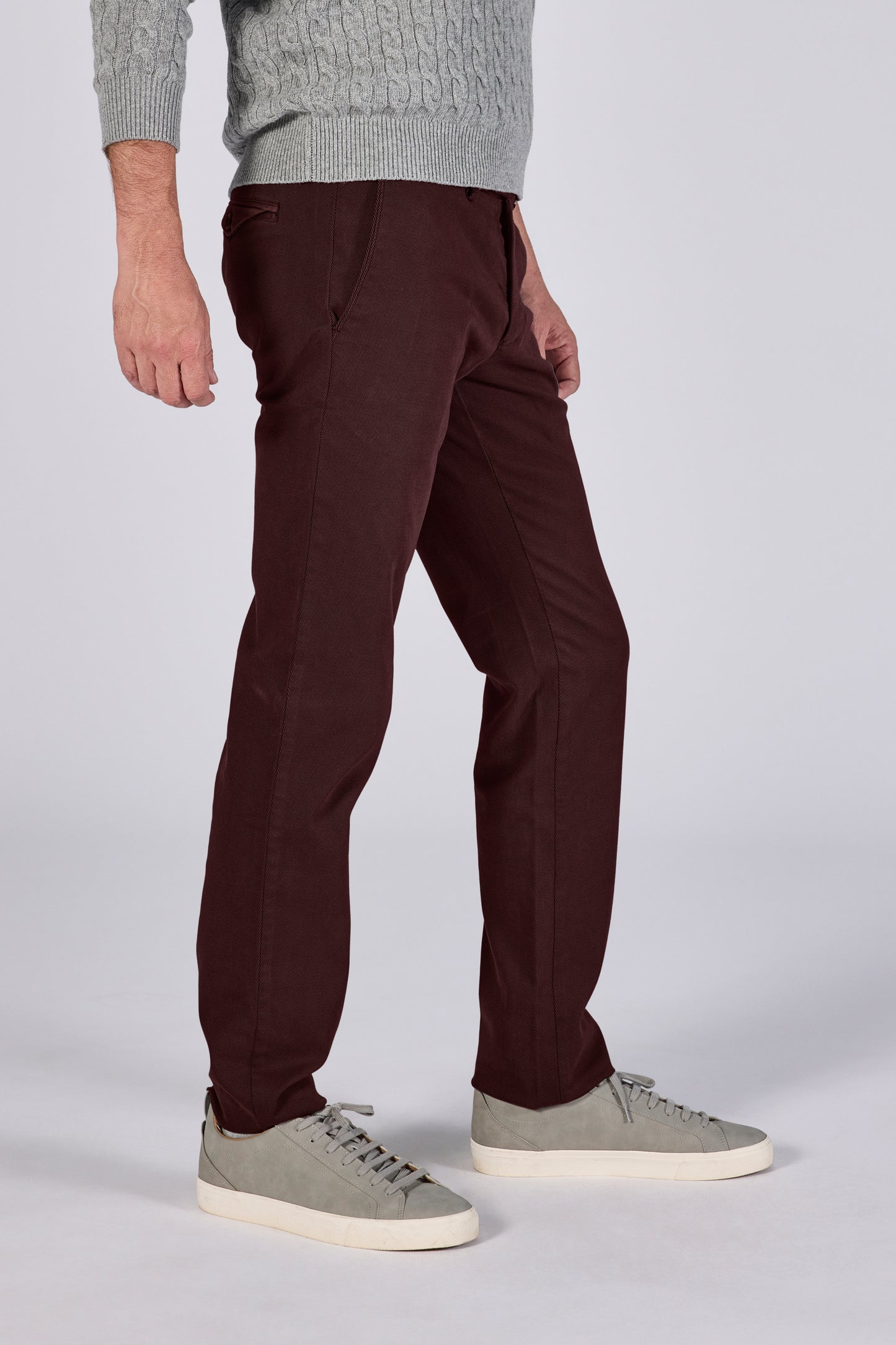 Burgundy cotton regular fit trousers Zilton - Magnus-P 27/683