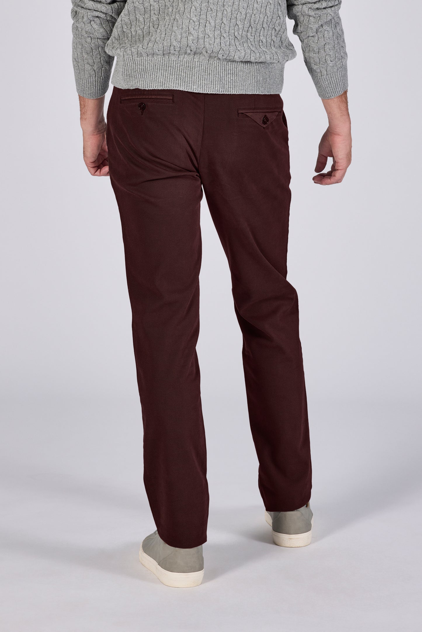 Burgundy cotton regular fit trousers Zilton - Magnus-P 27/683