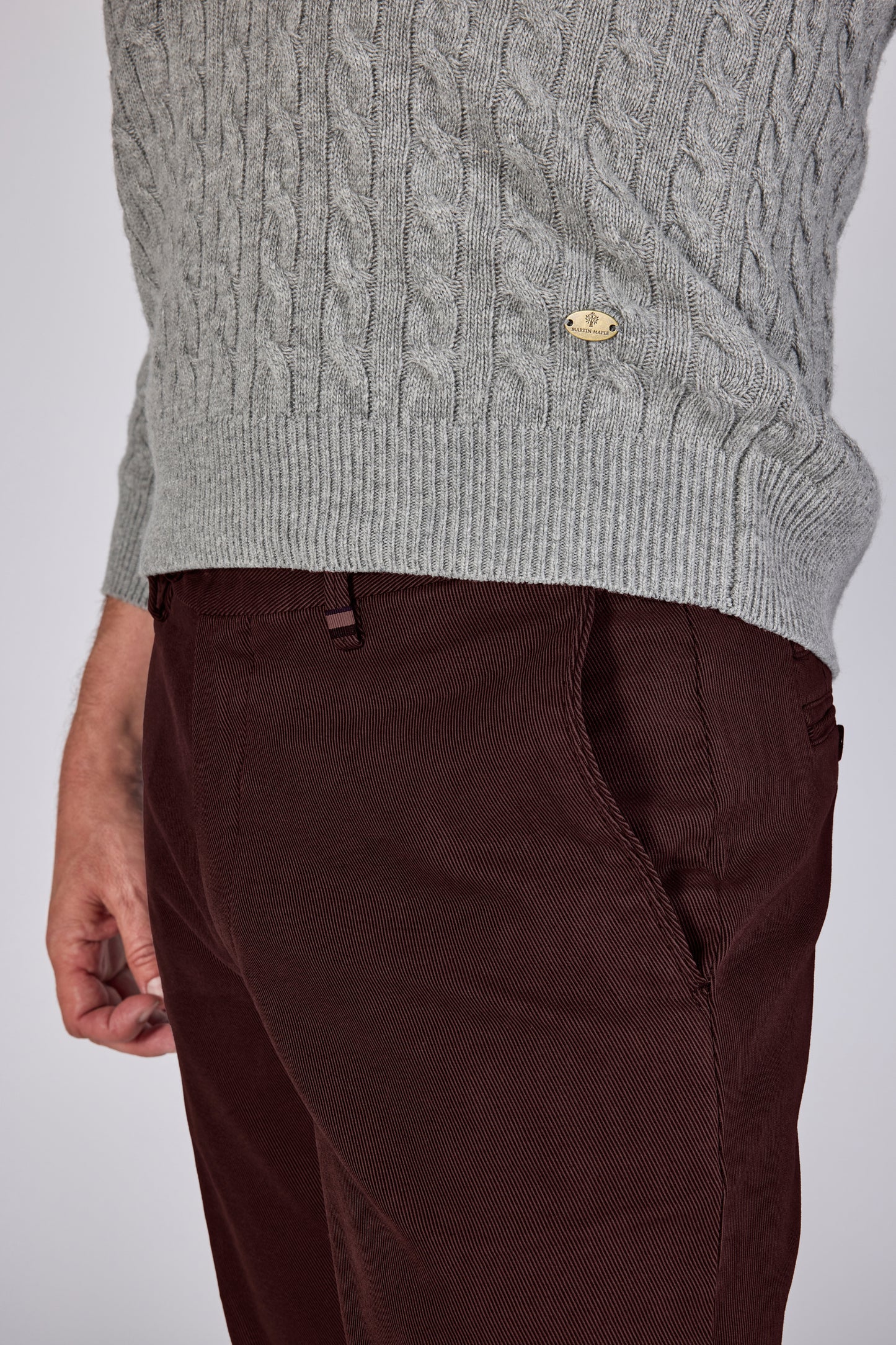 Burgundy cotton regular fit trousers Zilton - Magnus-P 27/683