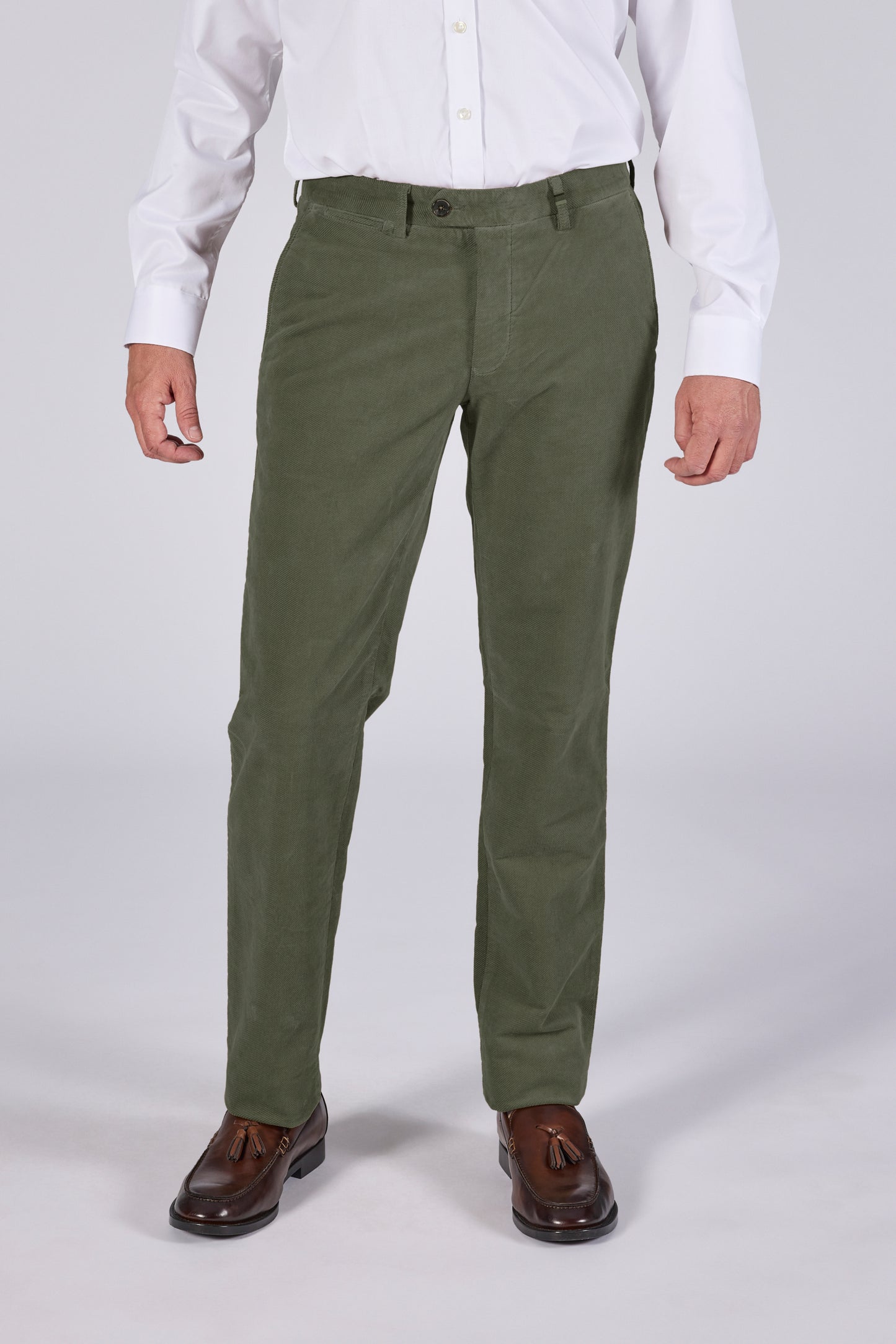 Beige corduroy moleskin regular fit trousers Zilton - Magnus-P 50/412