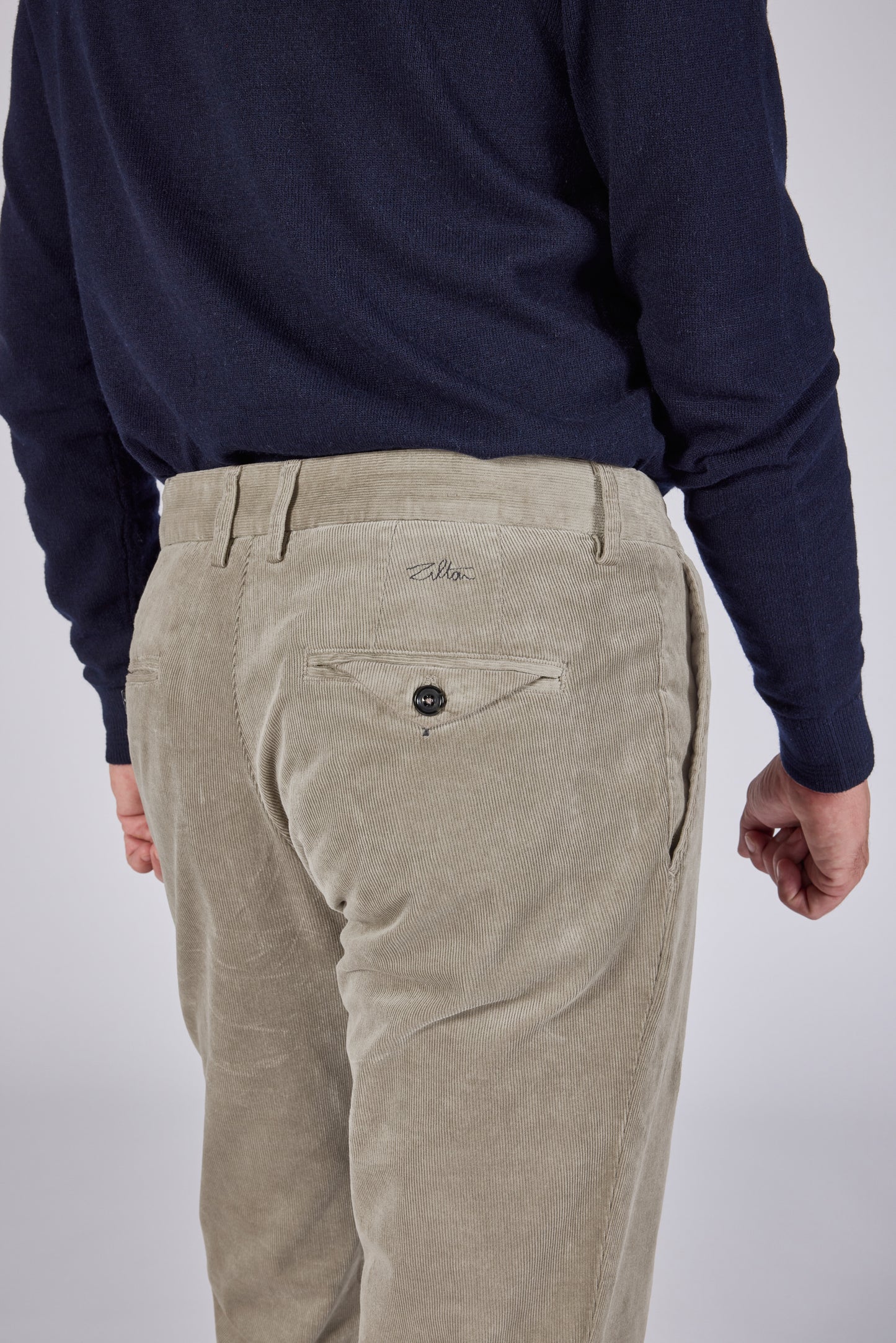 Navy corduroy regular fit broek Zilton - Magnus-P 52/384