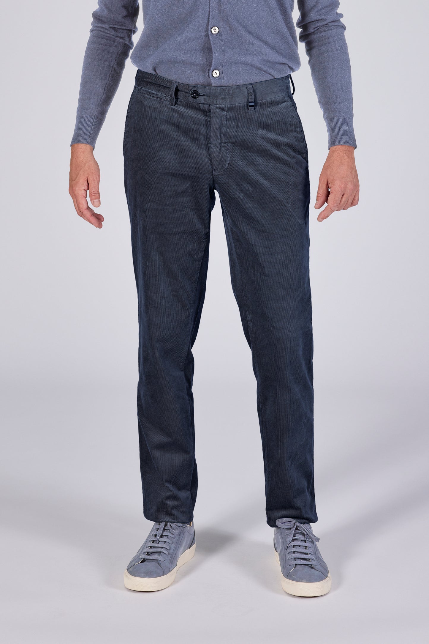 Navy corduroy regular fit broek Zilton - Magnus-P 52/384