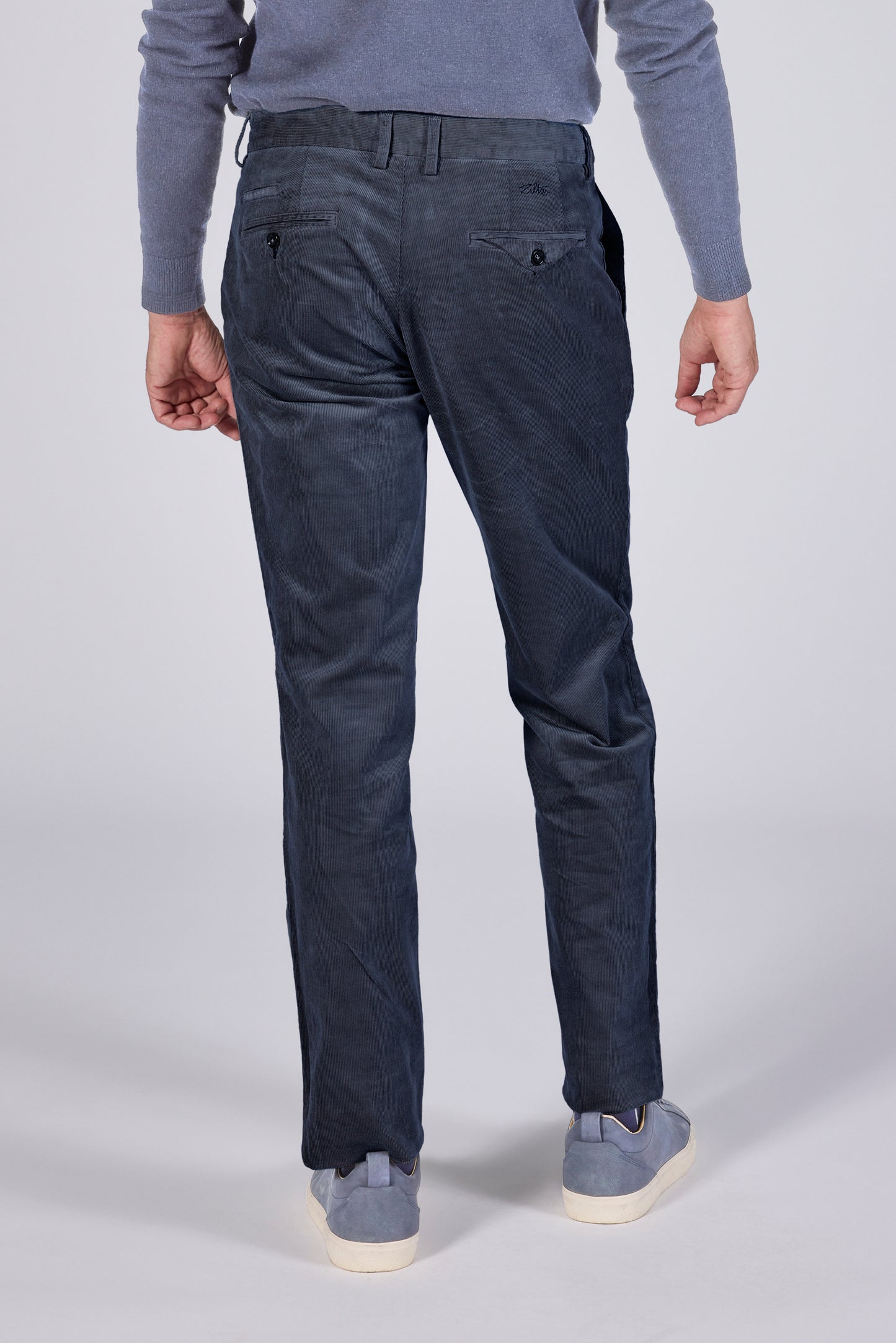 Navy corduroy regular fit broek Zilton - Magnus-P 52/384