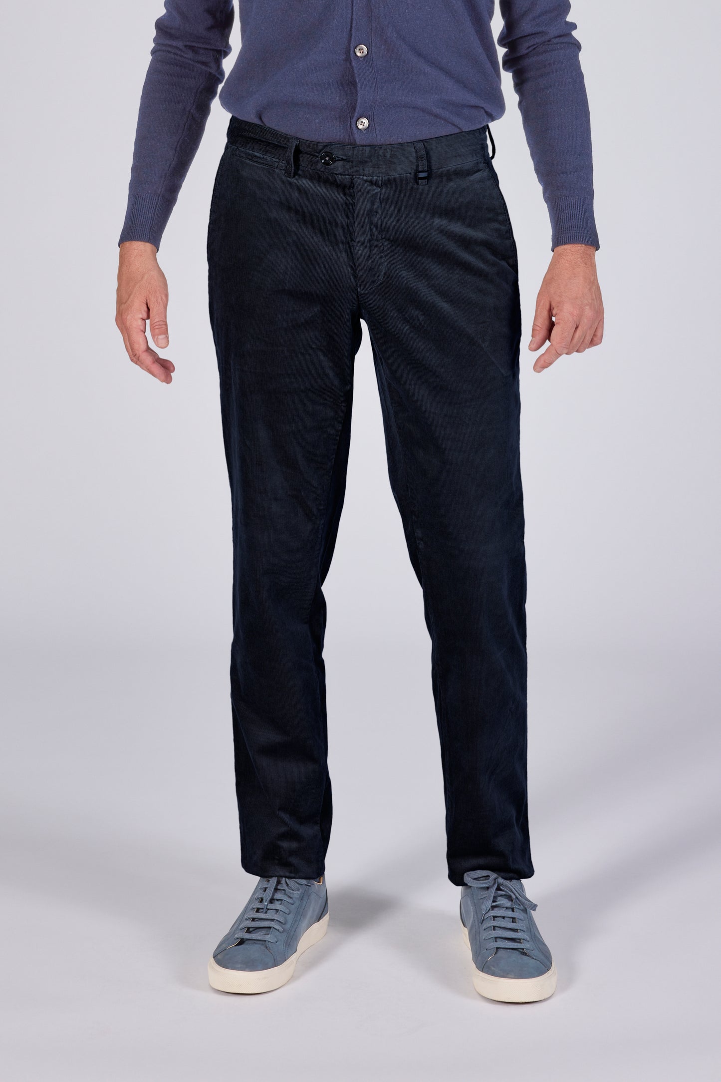 Navy corduroy regular fit broek Zilton - Magnus-P 52/384
