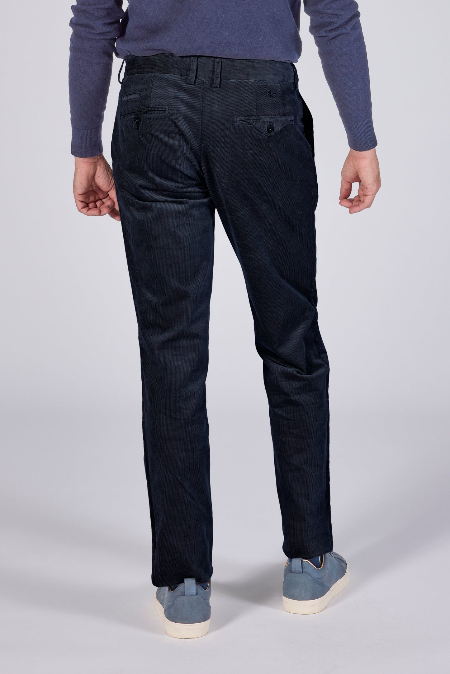 Navy corduroy regular fit broek Zilton - Magnus-P 52/384