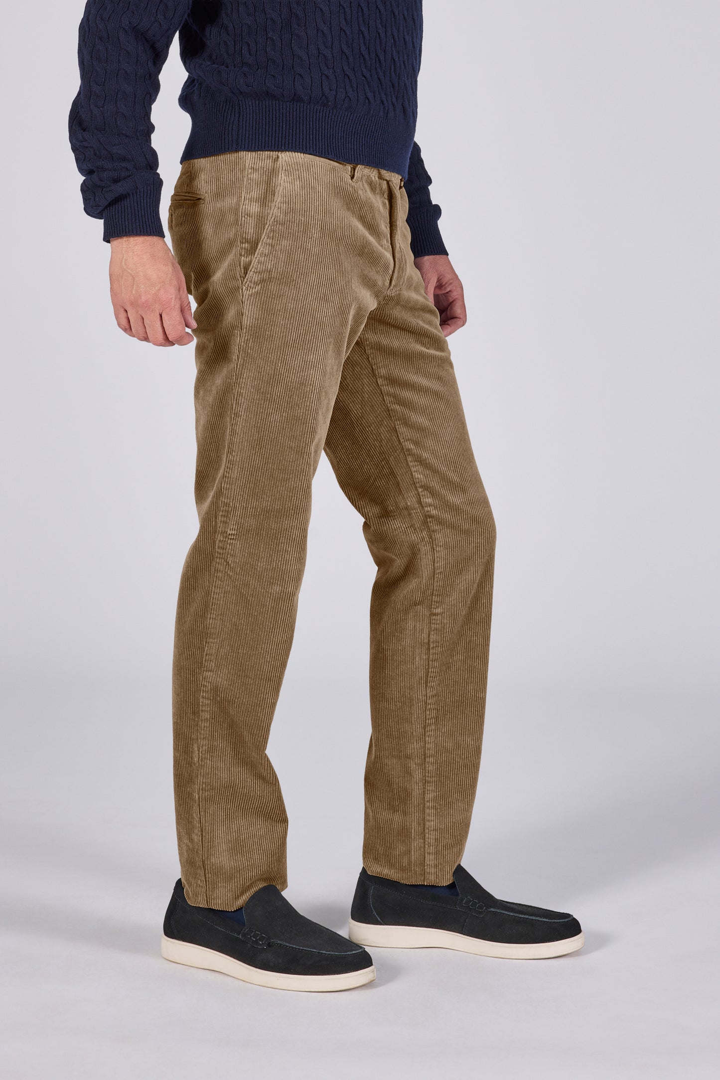 Beige corduroy regular fit trousers Zilton - Magnus-P 53/420