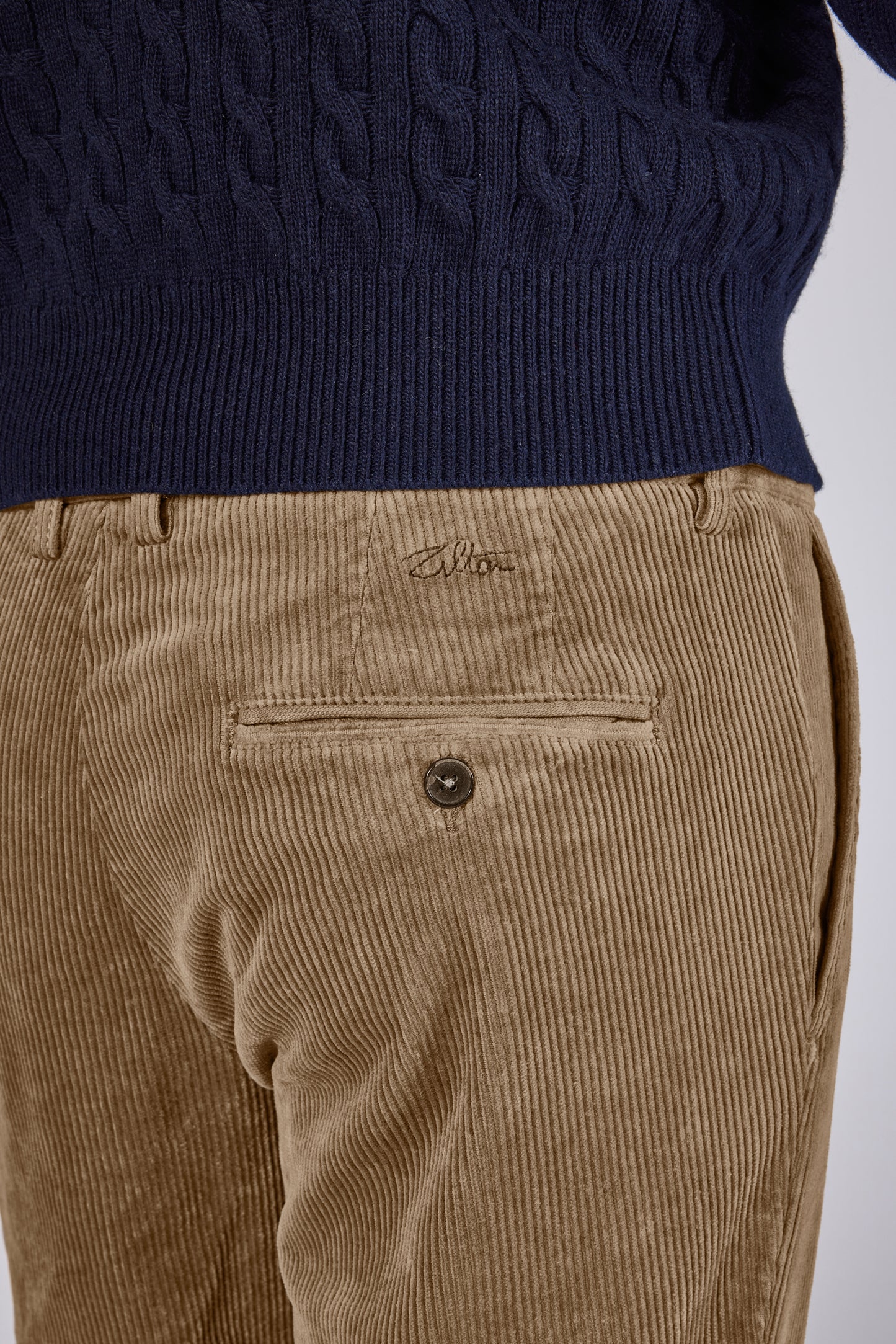 Beige corduroy regular fit trousers Zilton - Magnus-P 53/420