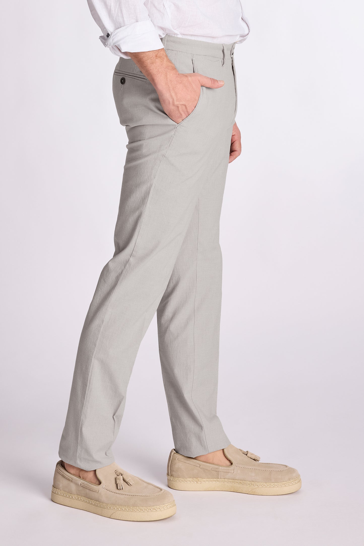 Chalk checkered regular fit trousers Zilton - Magnus 36/140