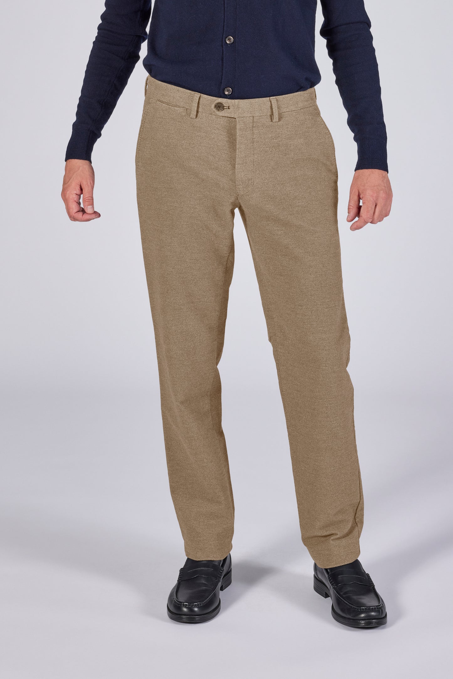 Dark beige cotton regualr fit trousers Zilton - Magnus 38/434