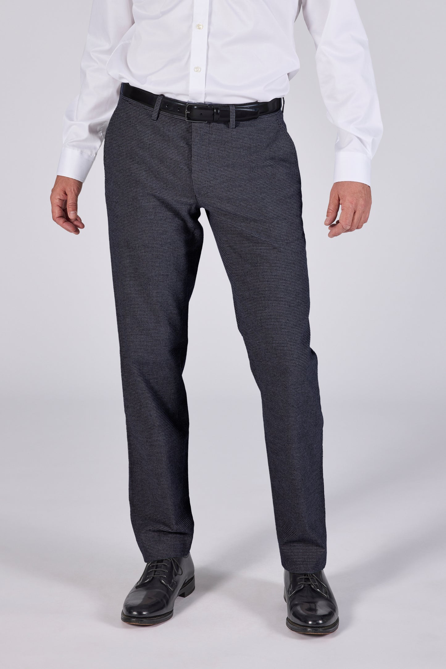 navy geruite katoenen regular fit broek Zilton - Magnus 71/390