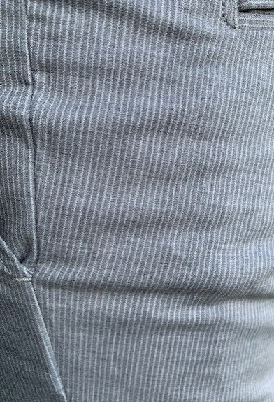 Grijs gestreepte katoenen slim fit broek Torino Mason's - CTE428/266