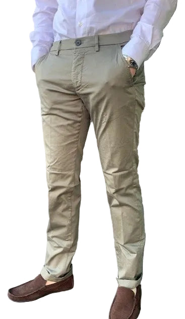 Ecru slim fit trousers Torino Mason's - MBE097/480