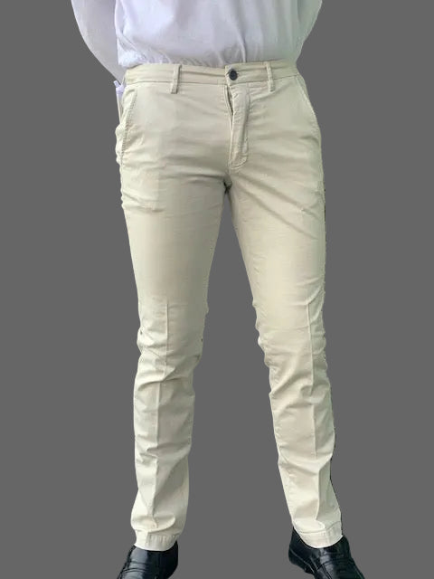 Navy cotton slim fit trousers Mason's - Torino MBE100/312
