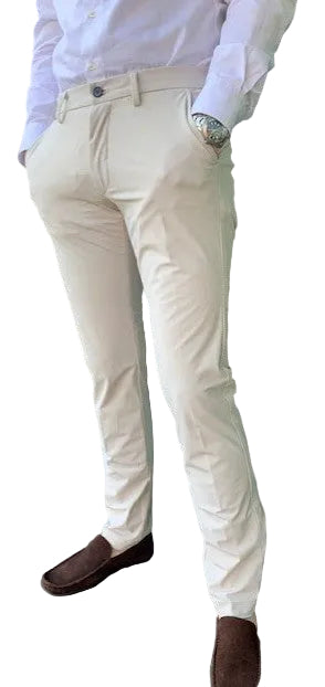 Navy cotton slim fit trousers Mason's - Torino MBE100/312