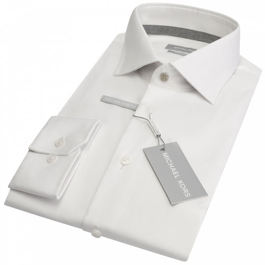 White cotton slim fit shirt Michael Kors - MD0DS1154/100