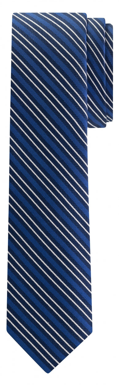  Blauwe gestreepte zijden stropdas Michael Kors - MK0DT00044/411 