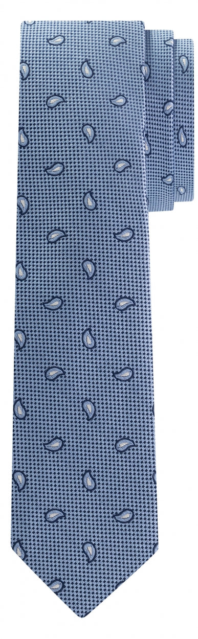 Light blue silk tie with paisley print Michael Kors - MK0DS00039/455
