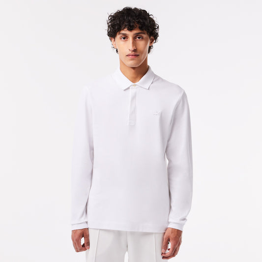 White cotton long sleeve polo Lacoste - PH2481/001