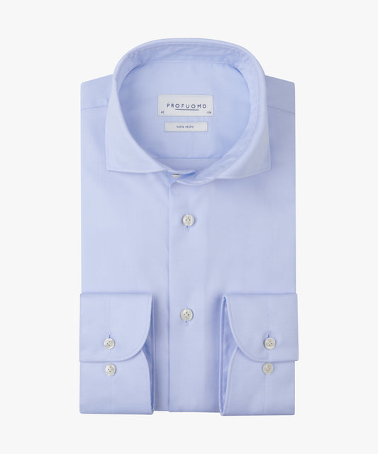 Blue cotton slim fit shirt Profuomo - PP2H00010A-B