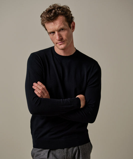 Navy crew neck pullover Profuomo - PP2J00008A-C