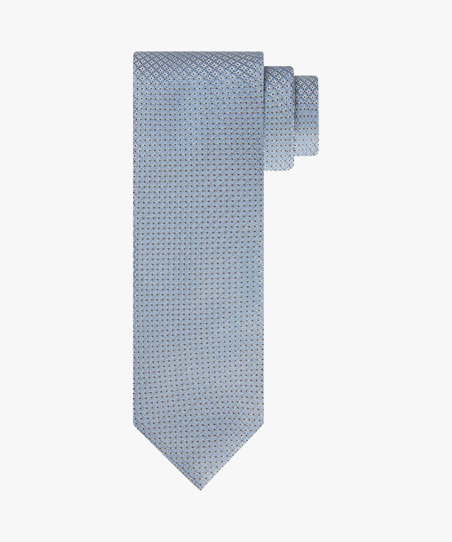 Light blue silk tie with print Profuomo - PPVA10041C