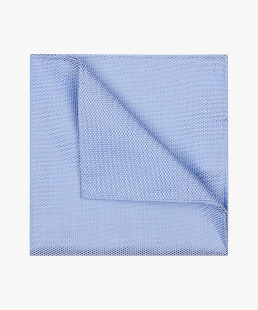 Blue structured silk pocket square Profuomo - PPVN10047A