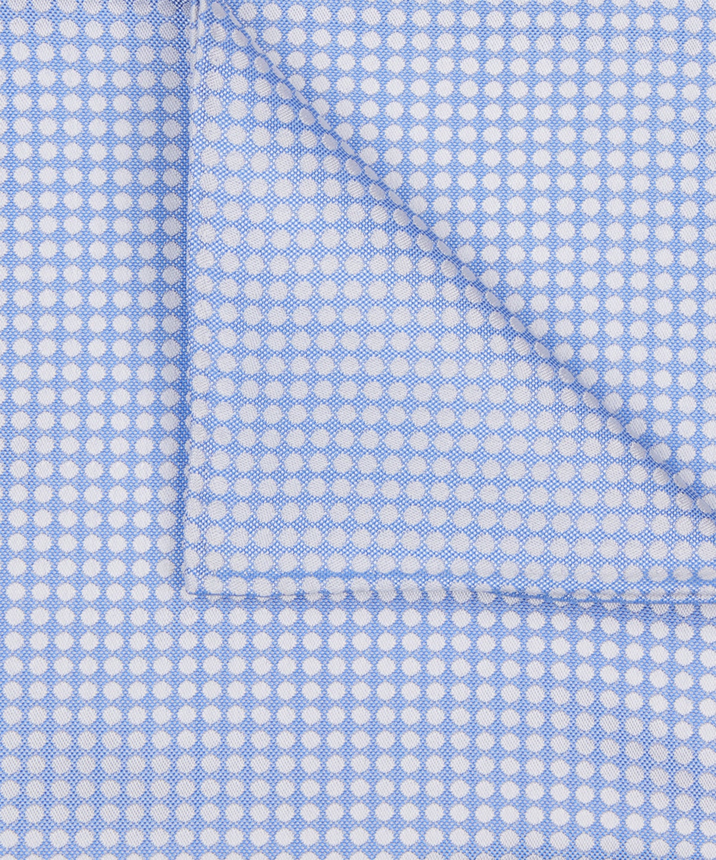 Blue dotted silk pocket square Profuomo - PPVN10051A