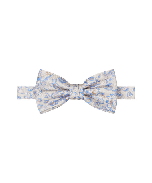 Sand silk bowtie with flowers Profuomo - PPVV10063D