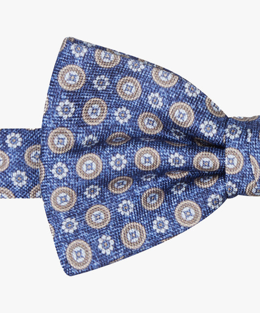 Blue silk bowtie with print Profuomo - PPVV10036A