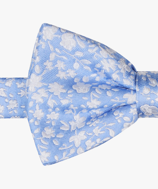 Blue silk bowtie with flowers Profuomo - PPVV10048A