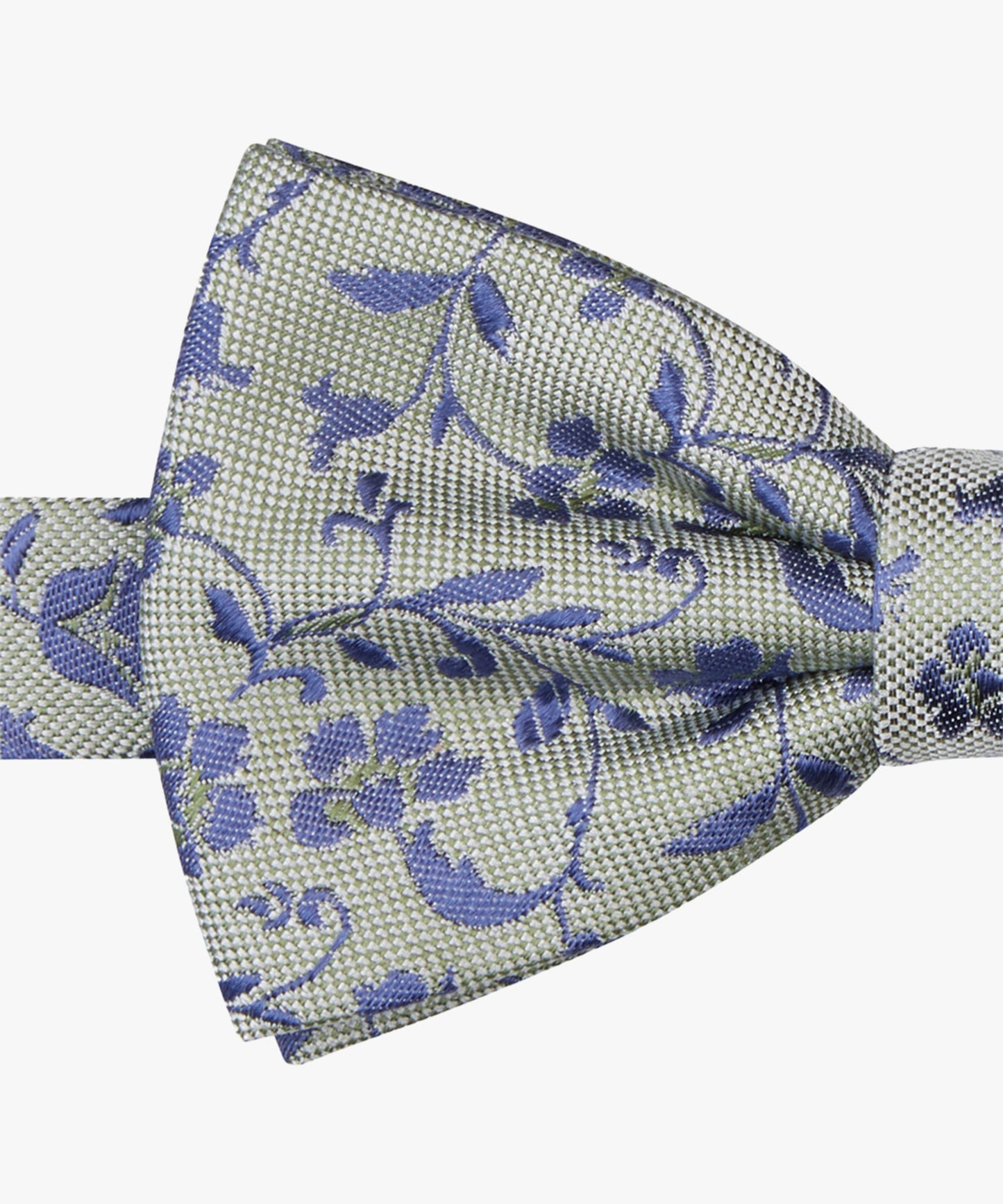 Green silk pocket square with flowers Profuomo - PPVN10058C