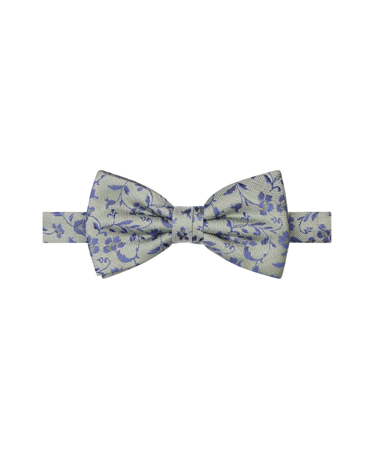 Green silk bowtie with flowers Profuomo - PPVV10058C