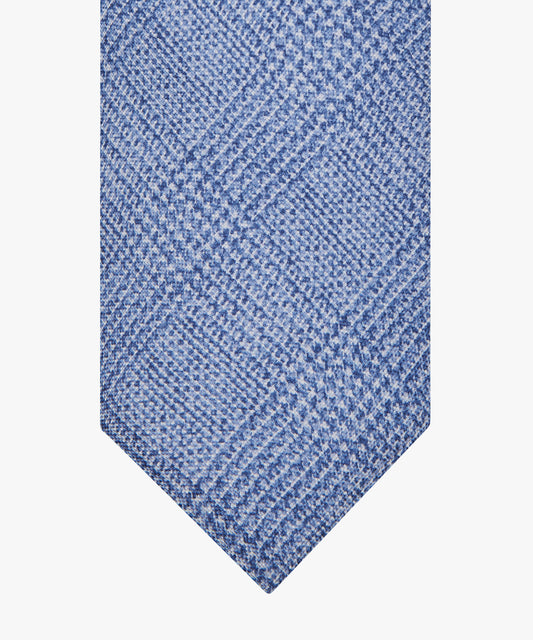 Light blue checkered silk tie Profuomo - PPWA30024B