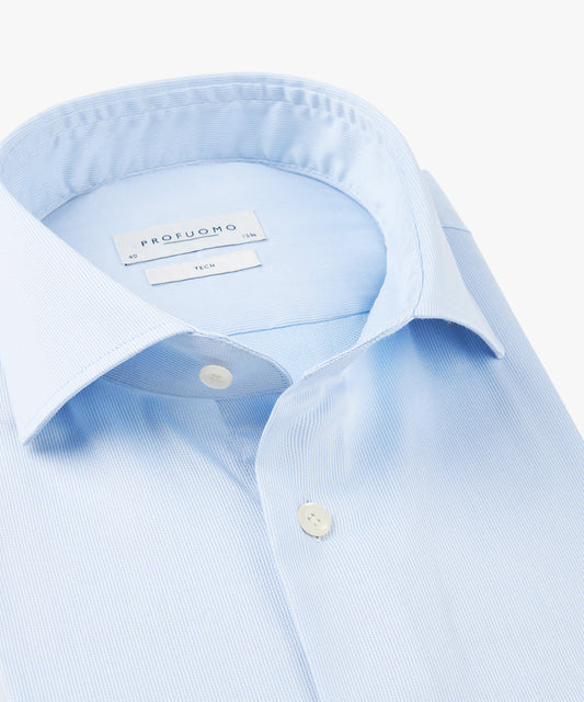 Blue striped slim fit shirt Profuomo - PPWH10010A