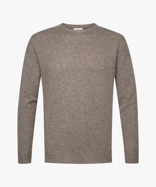 Bruine wollen kasjmier trui met ronde hals Profuomo - PPWJ30044A-C-D
