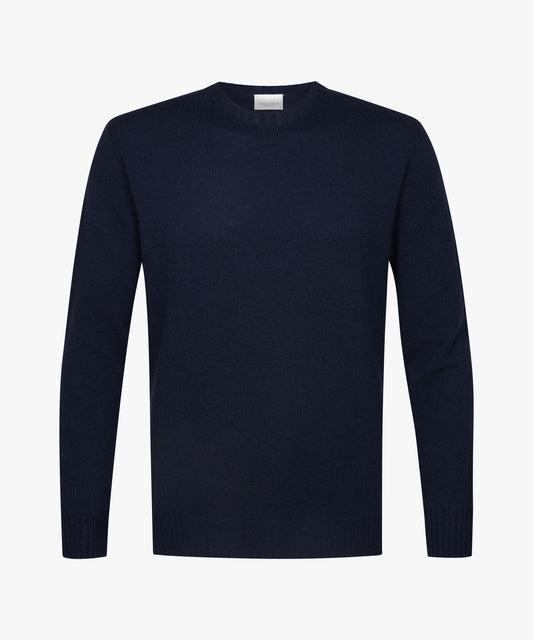Navy wool-cashmere crew neck pullover Profuomo - PPWJ30044A-C-D