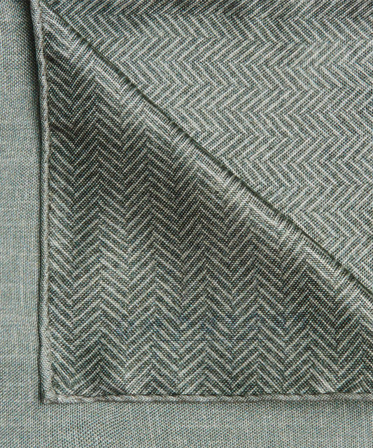 Green silk pocket square Profuomo - PPWN30064C