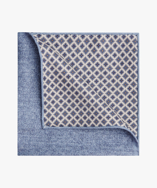 Blue silk pocket square Profuomo - PPWN30065A-B