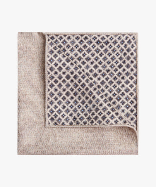 Beige silk pocket square Profuomo - PPWN30065A-B