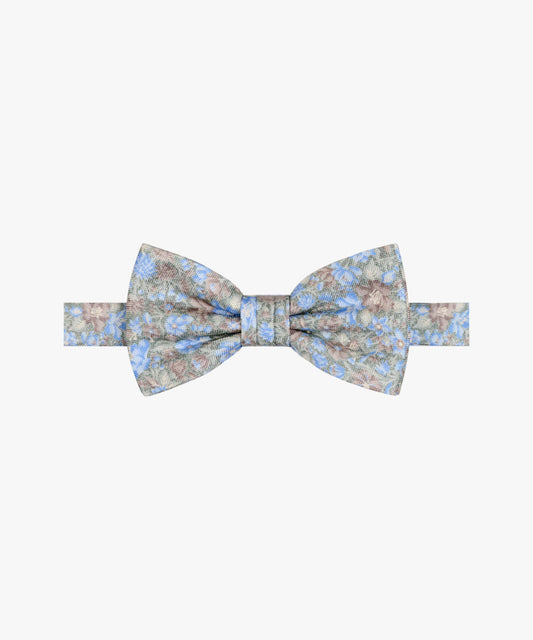 Light green silk bowtie with flowers Profuomo - PPWV10046D