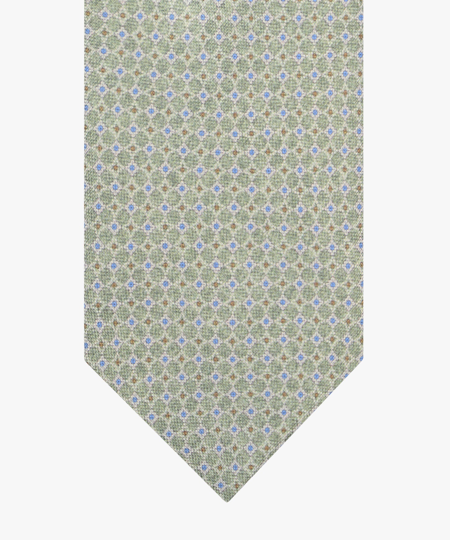Green silk tie with print Profuomo - PPXA10040D