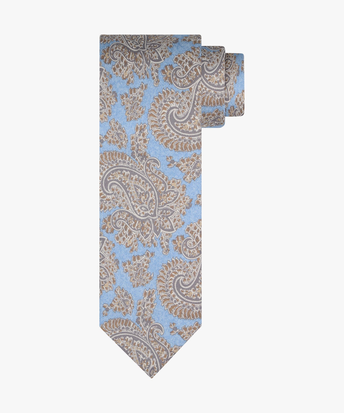 Green silk tie with print Profuomo - PPXA10044C-D