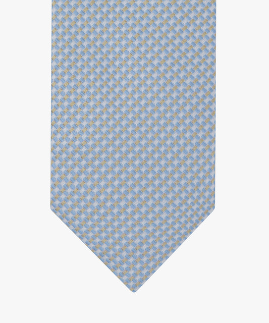 Blue silk tie with print Profuomo - PPXA10047C