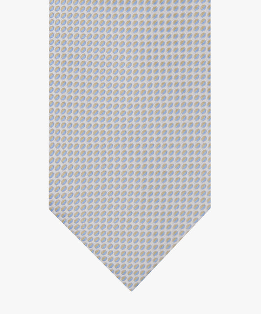 Beige silk tie with print Profuomo - PPXA10050B