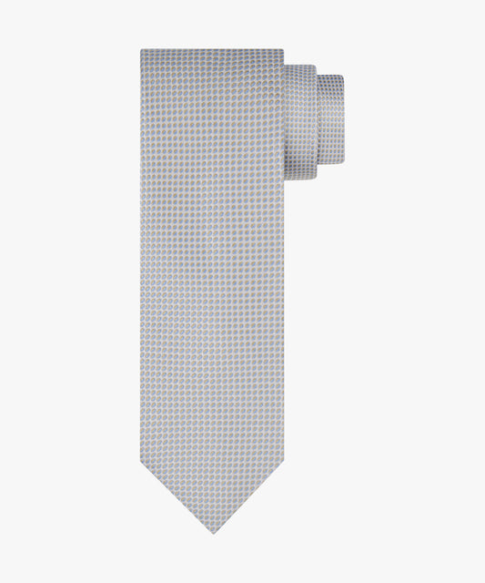Beige silk tie with print Profuomo - PPXA10050B