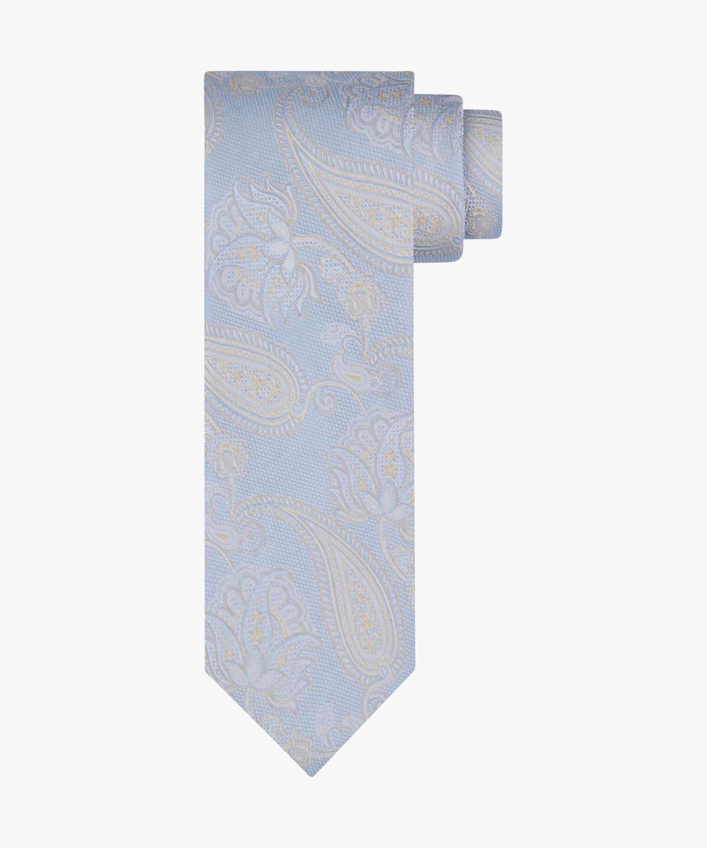 Blue silk tie with paisley Profuomo - PPXA10052C