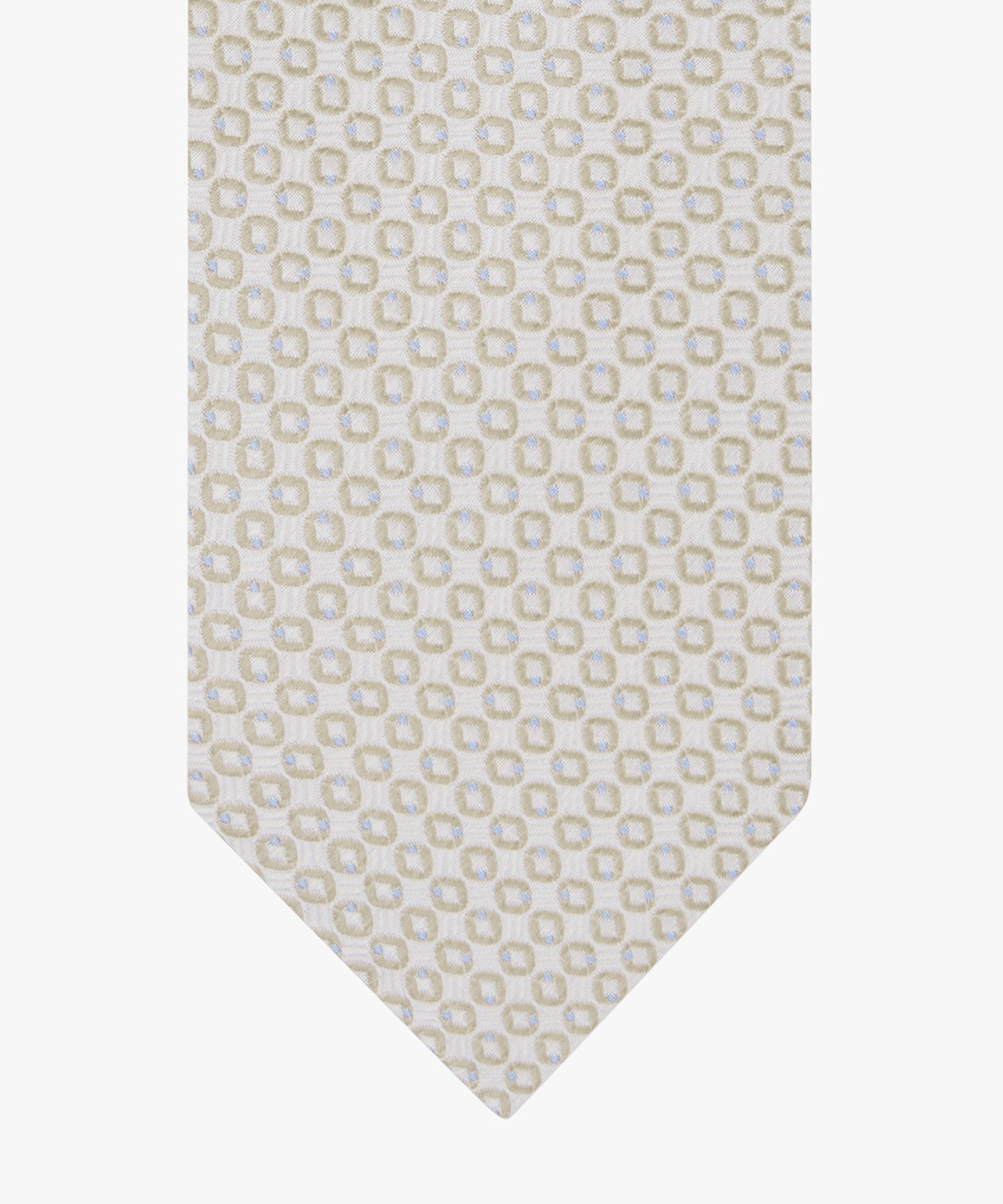 Beige silk tie with print Profuomo - PPXA10055B