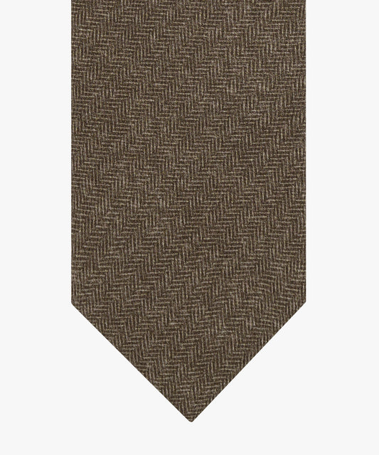 Bruine zijden stropdas Profuomo - PPXA30029B-C
