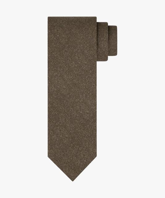 Bruine zijden stropdas Profuomo - PPXA30029B-C